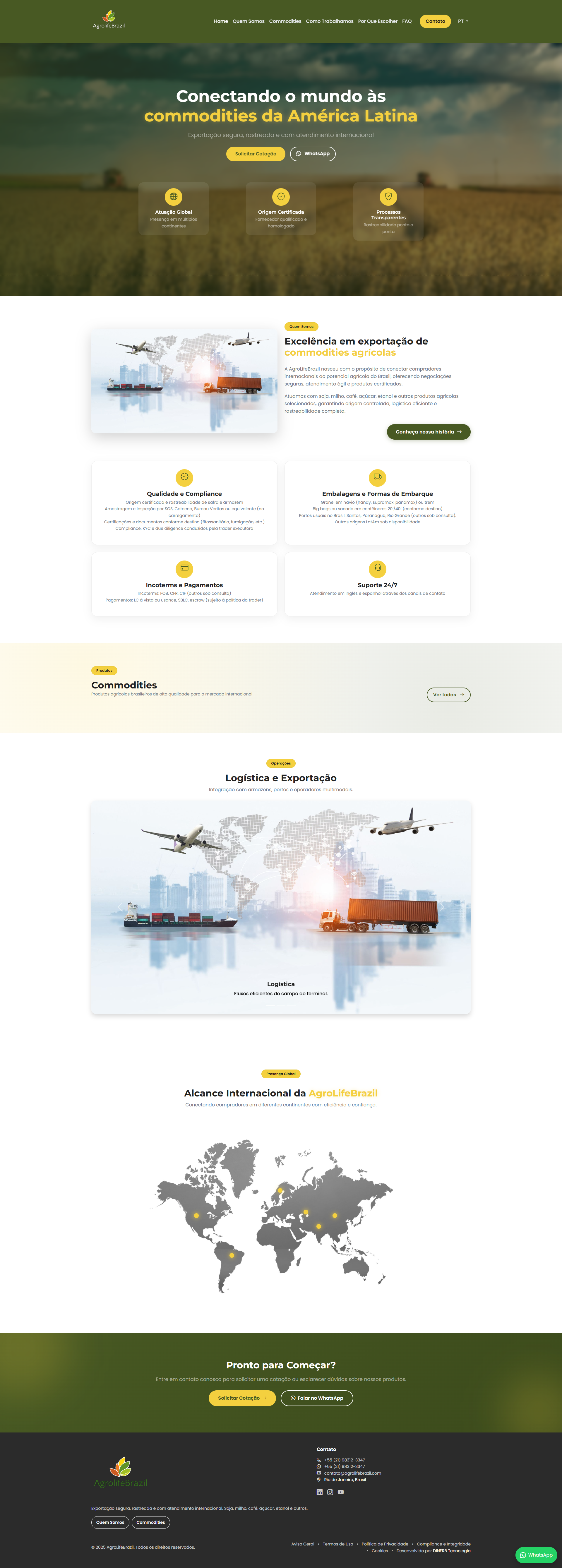 Website Institucional - AgroLifeBrazil