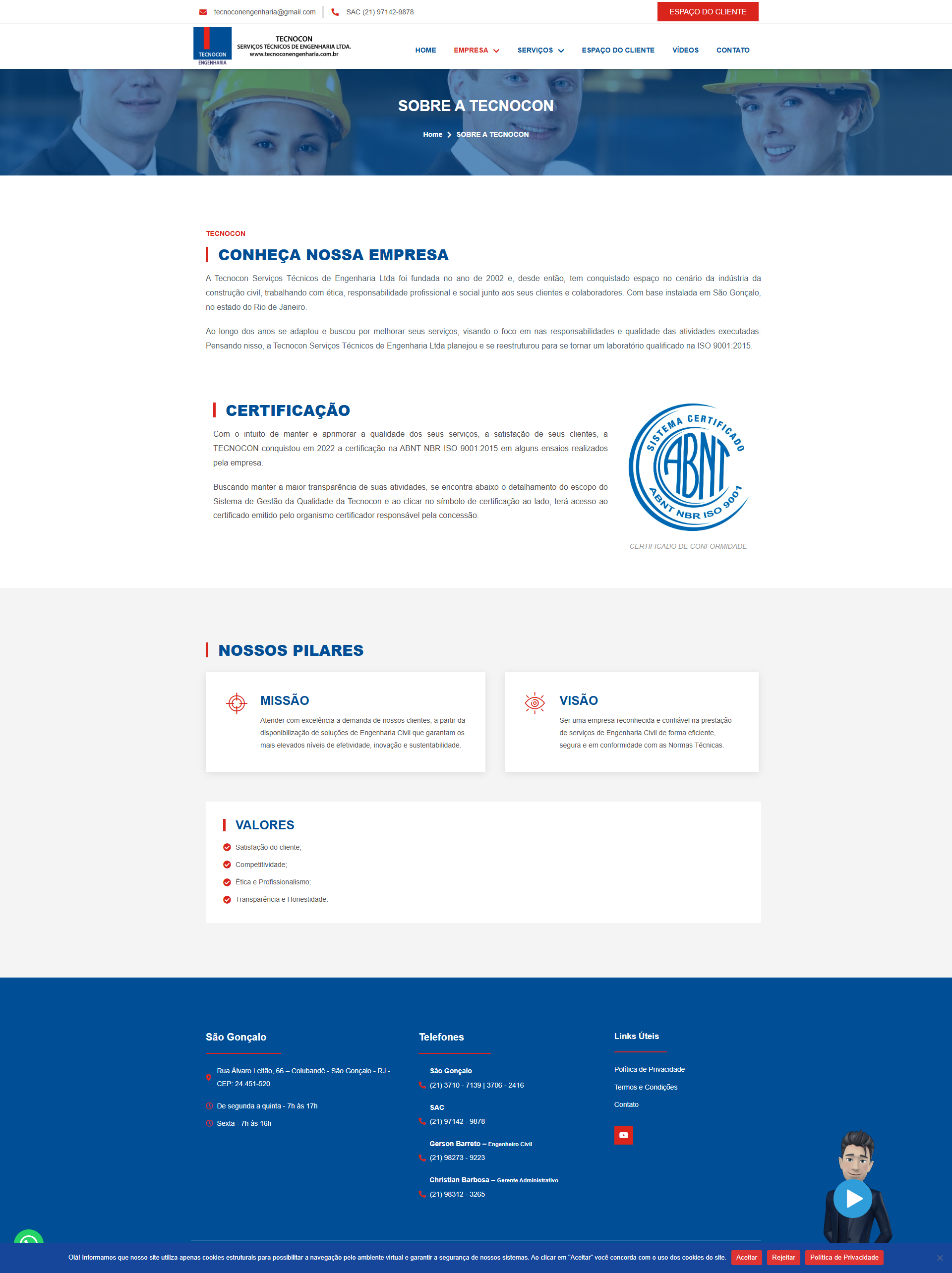 Website Institucional + Sistema de Acesso a Laudos Técnicos