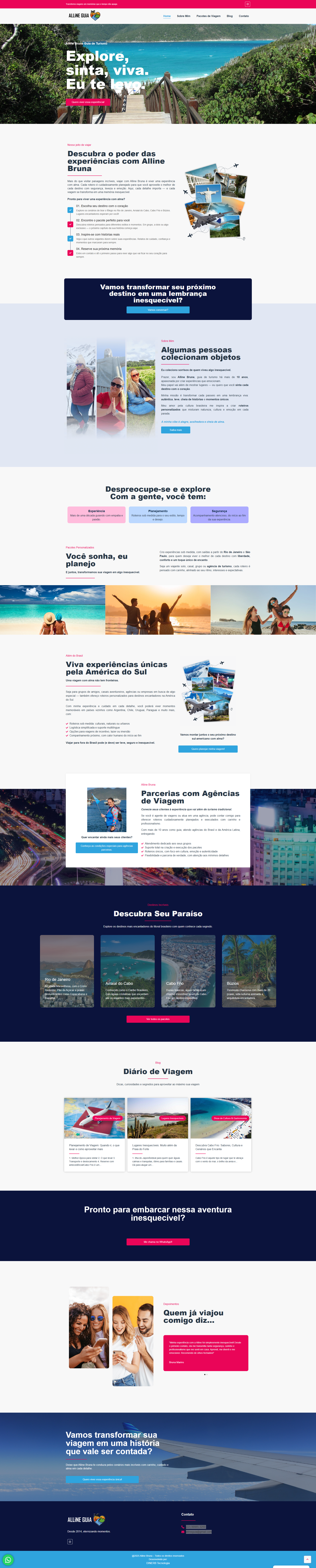 Website Institucional - Alline Guia de Turismo