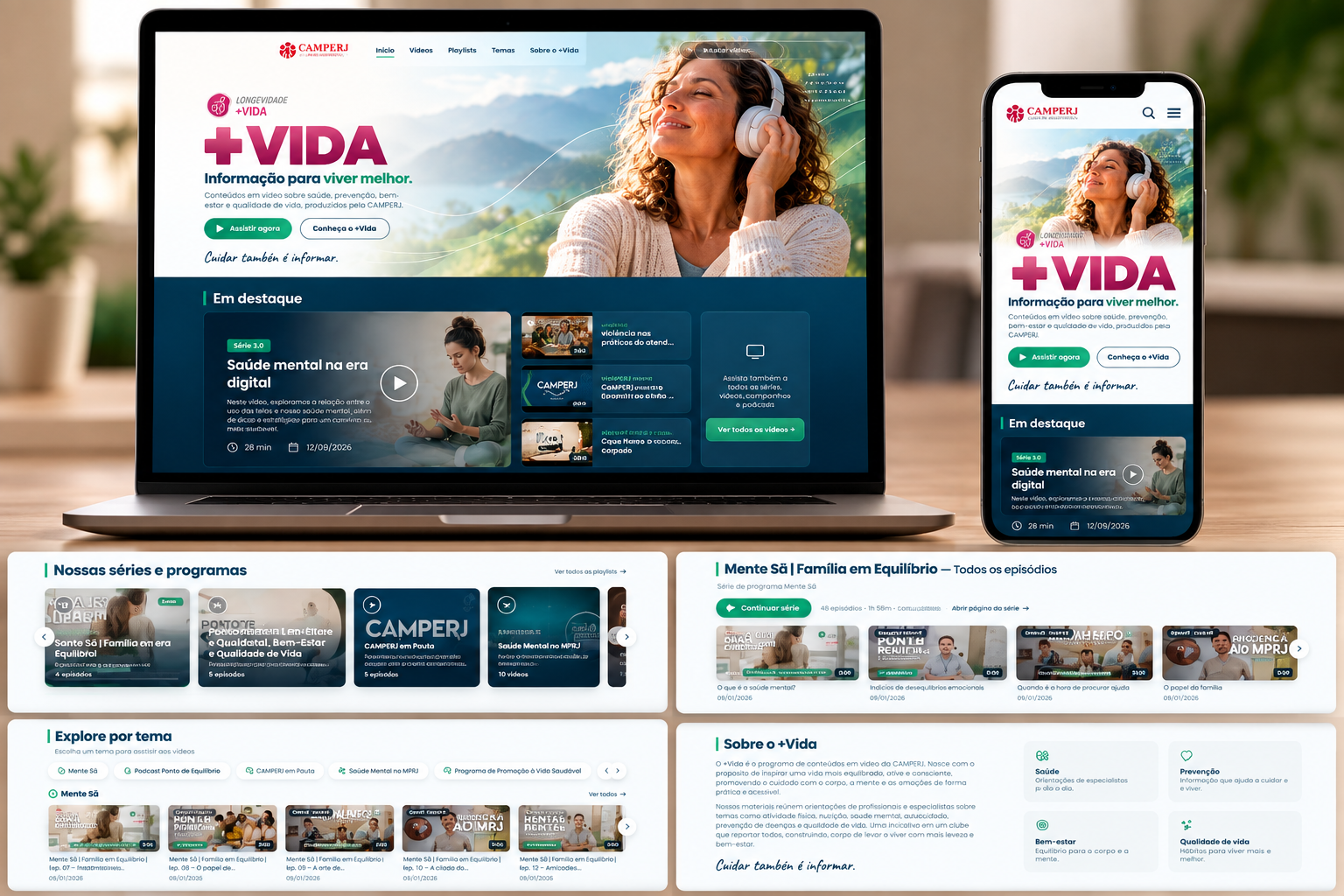 CAMPERJ +Vida - Plataforma de Conteúdo Audiovisual