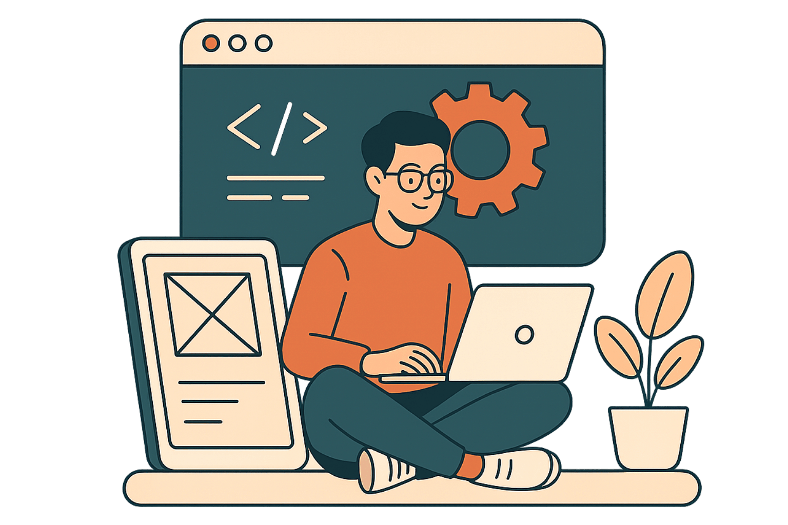 Ilustração tecnologia estratégica
